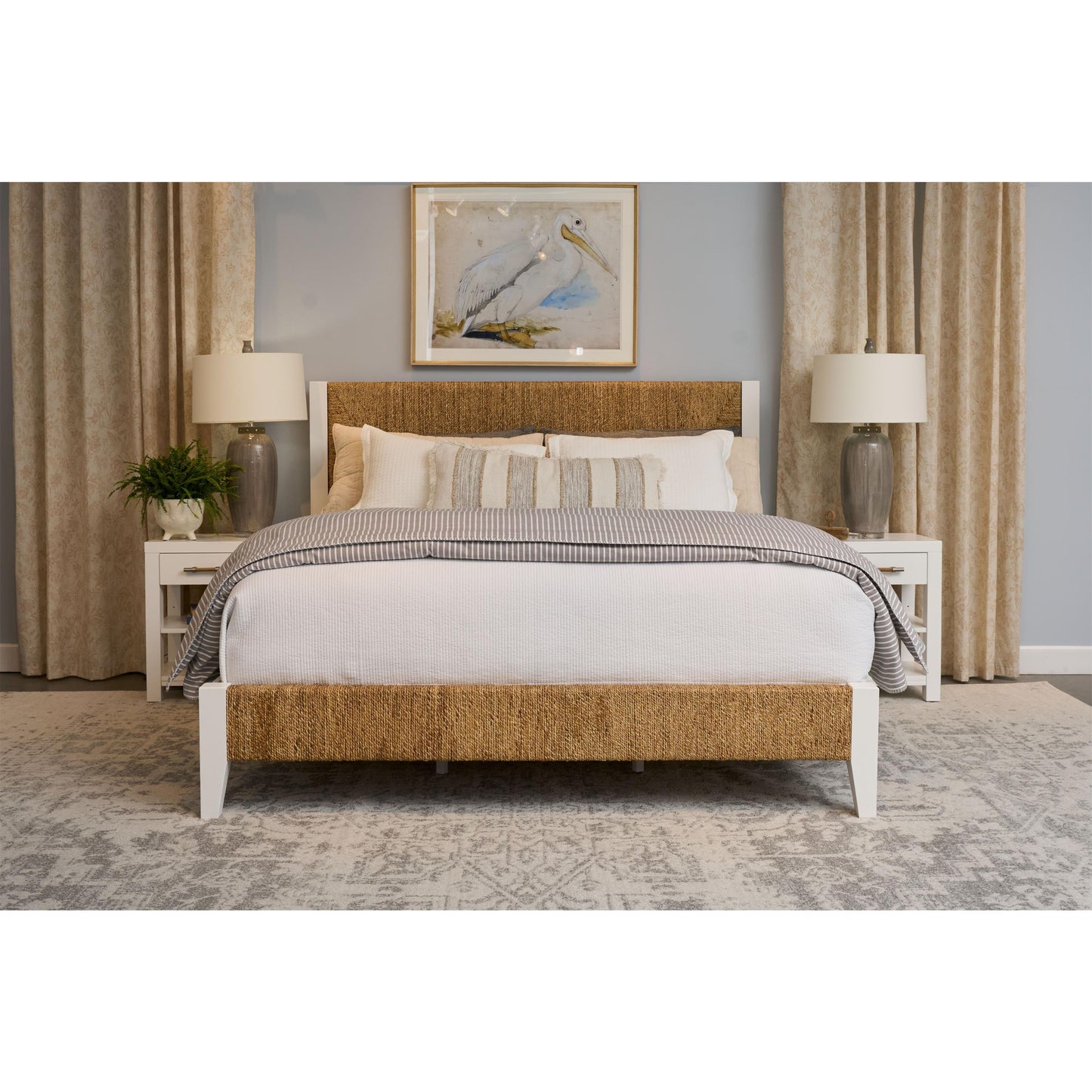 Rosalie - 1 Drawer Nightstand - White - White