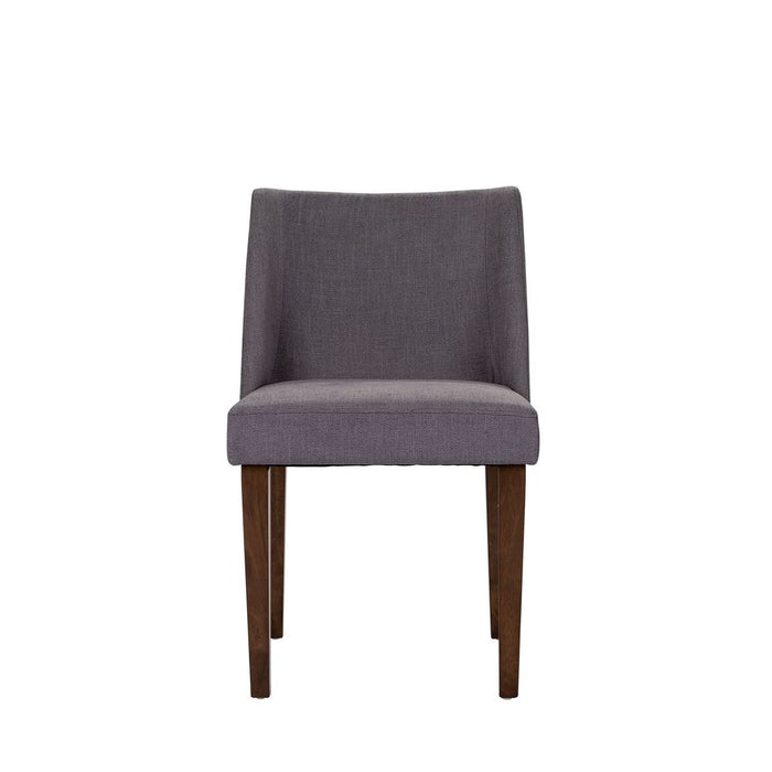 Liberty Furniture Space Saver Nido Chair (Grey) in Satin Walnut (Set of 2) image