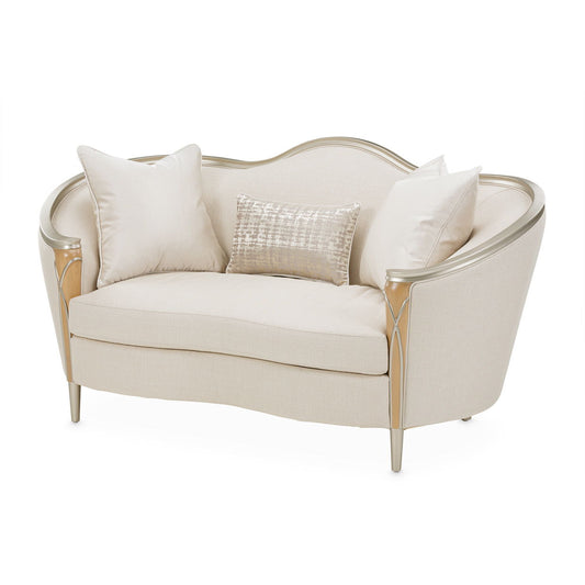 Villa Cherie - Loveseat - Pearl/Caramel