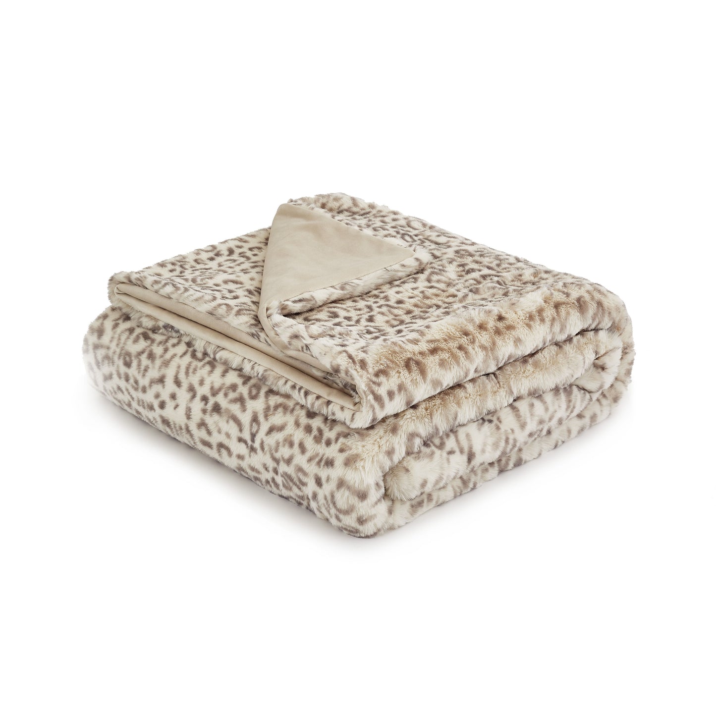 Snow Leopard - 54" x 72" Throw - Natural