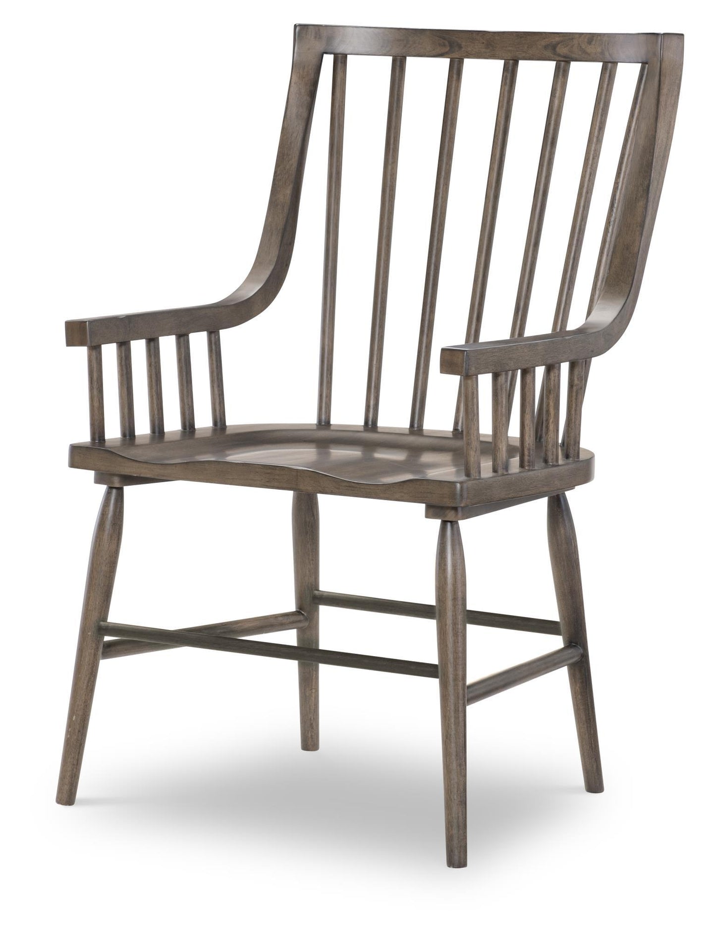XXX's And OOO's - Windsor Arm Chair - Cocoa