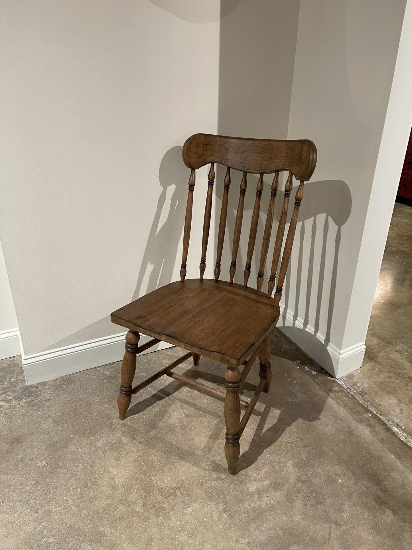 Vintage Market - Turned Spindle Side Chair - Barnwood Oak
