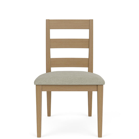 Davie - Side Chair With Upholstered Seat (Set of 2) - Light Brown