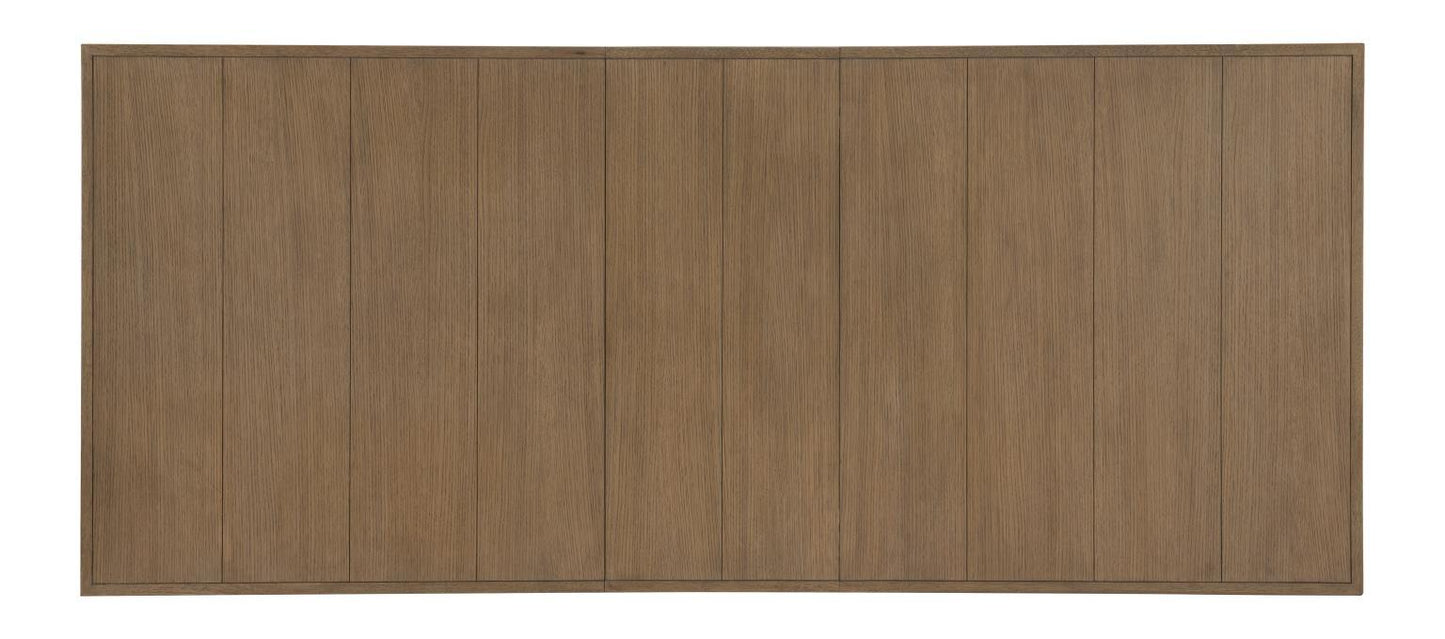 Franklin - Complete Trestle Table - Harvest Oak / Natural White