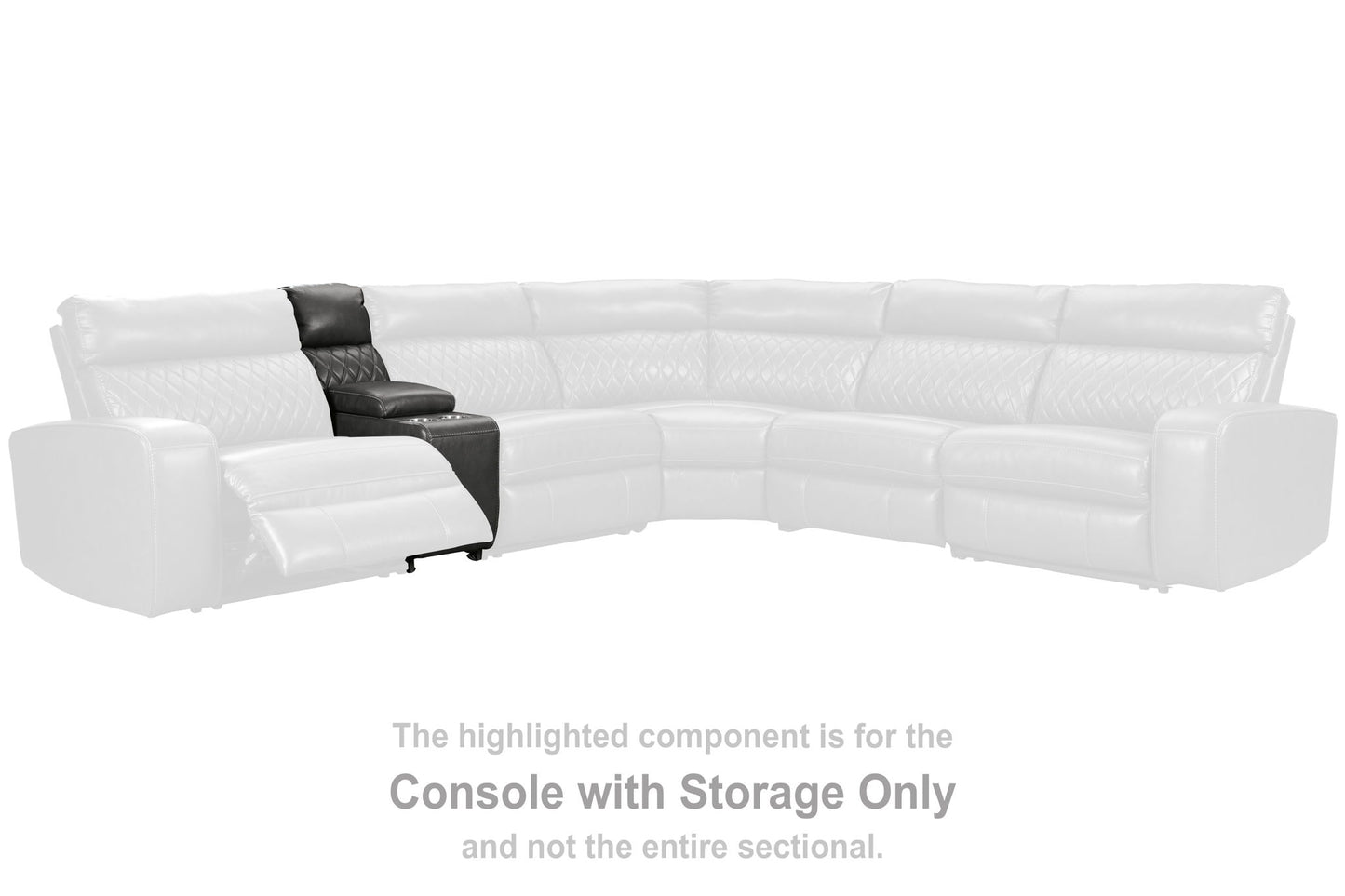 Samperstone - Console with Storage - Gray