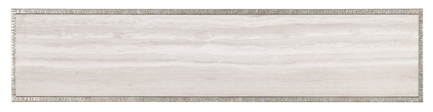 Melange - Sabre Console Table - Pearl Silver