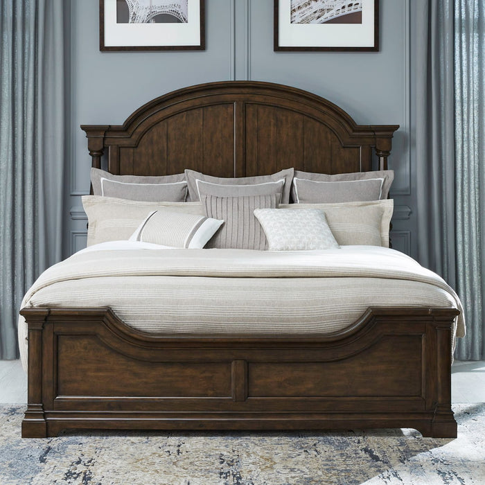 Liberty Furniture Arden Road King Arched Poster in Satin Cherry image