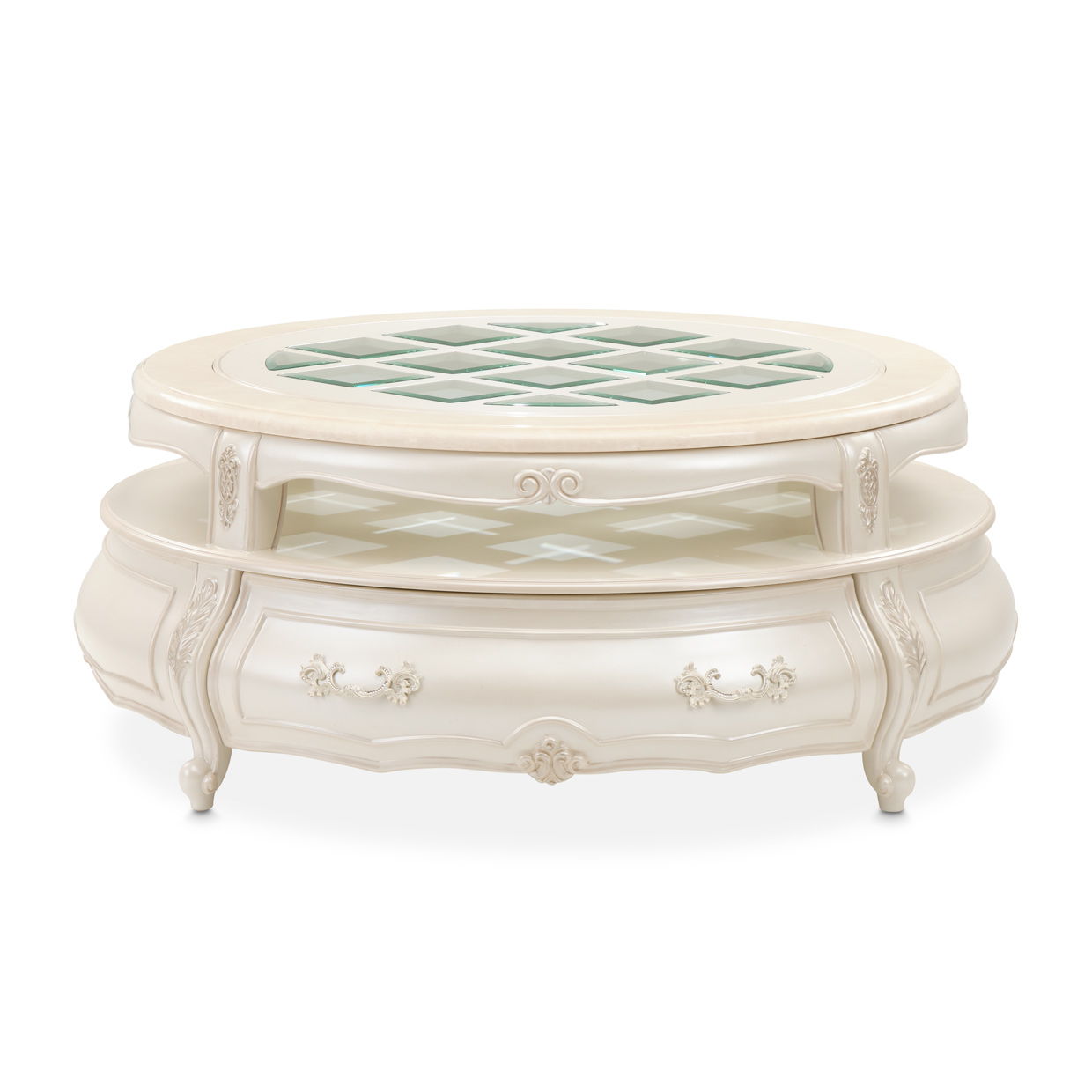 Lavelle - Round Cocktail Table - Classic Pearl