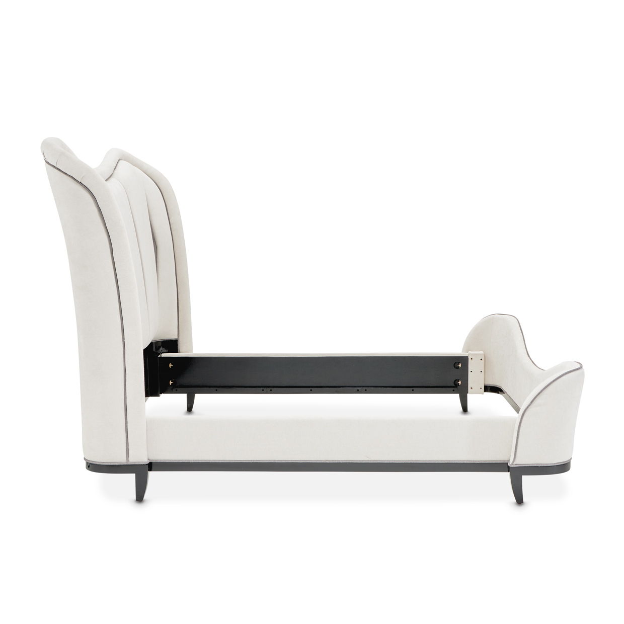 Tuxedo - Eastern King Upholstered Bed - Piano Keyboard