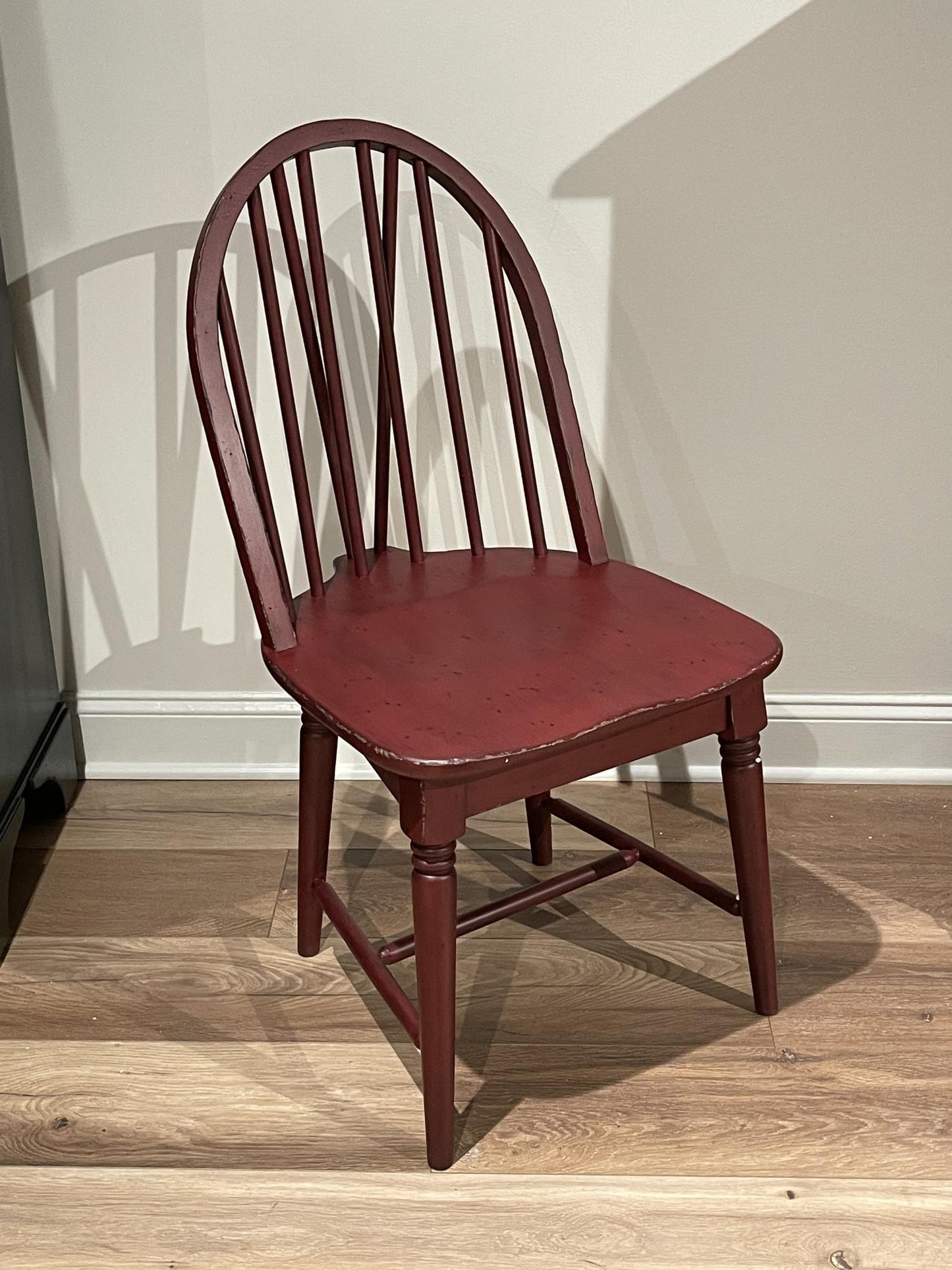 Vintage Market - Rush Seat Ladder Back Counter Height Chair - Spiced Apple