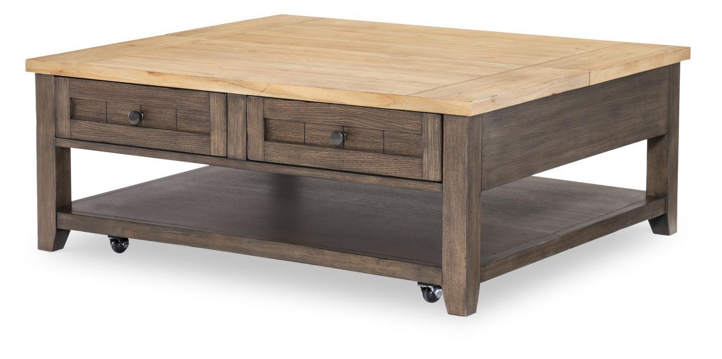 XXX's And OOO's - Cocktail Table - Amber And Cocoa