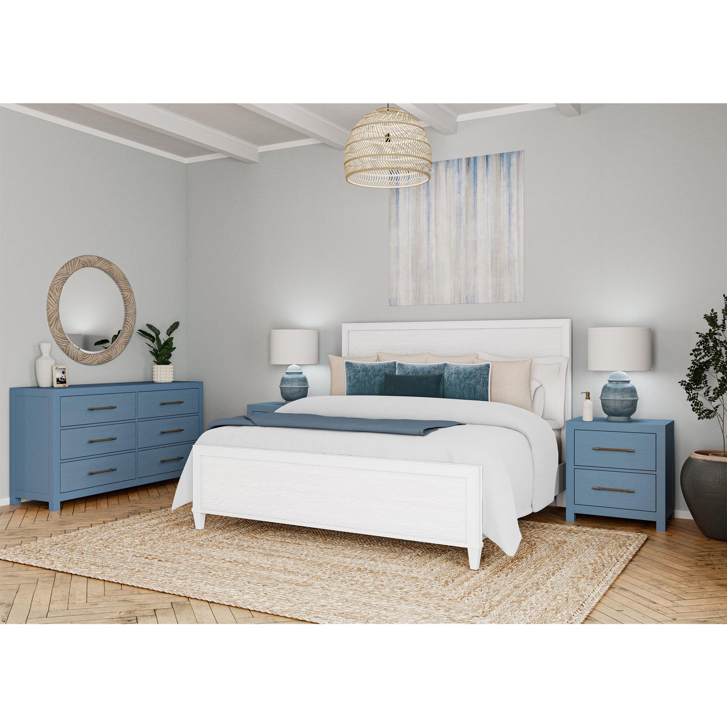 Rosalie - 2-Drawer Nightstand - Blue