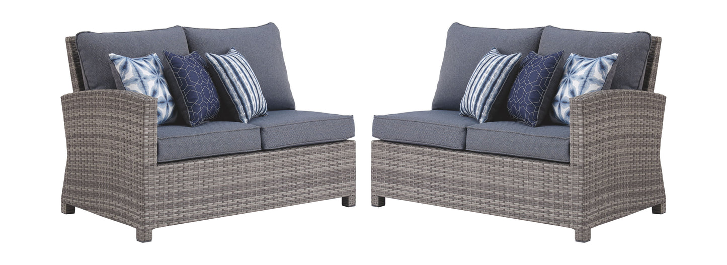 Salem Beach - Gray - 3 Pc. - Sectional Lounge