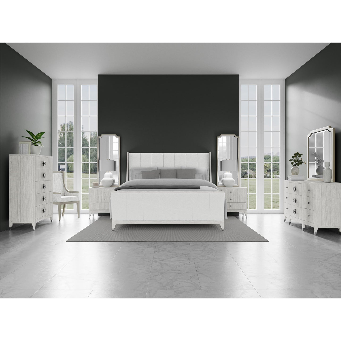 Hepburn - Nightstand Mirror - White