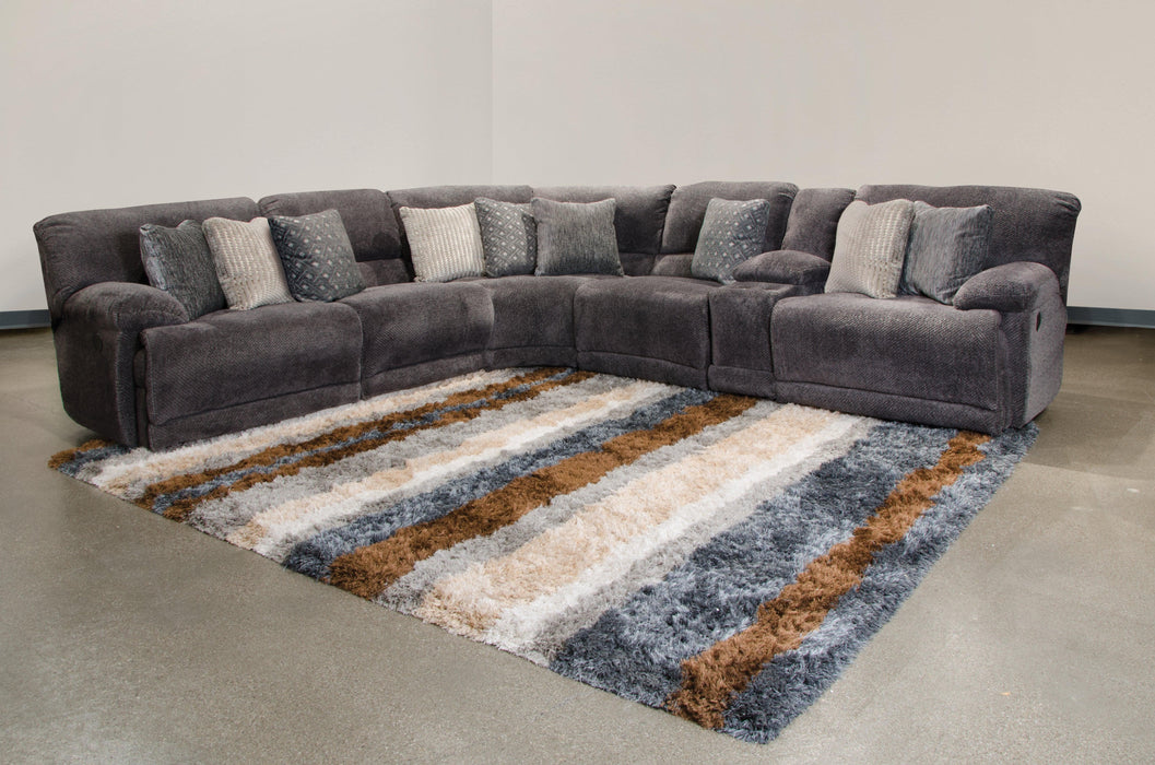 Catnapper Furniture Burbank Left Side Facing Chaise in Smoke image