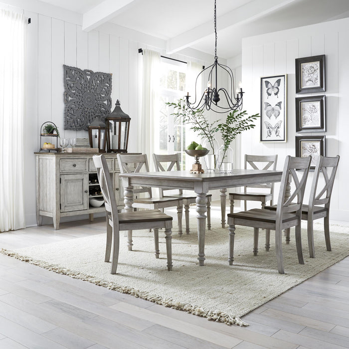 Cottage Lane 7 Piece Rectangular Table Set