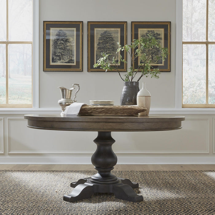 Americana Farmhouse Opt Pedestal Table