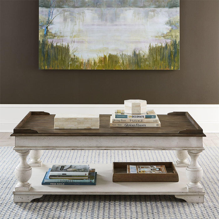 Liberty Abbey Road Lift Top Cocktail Table in Porcelain White