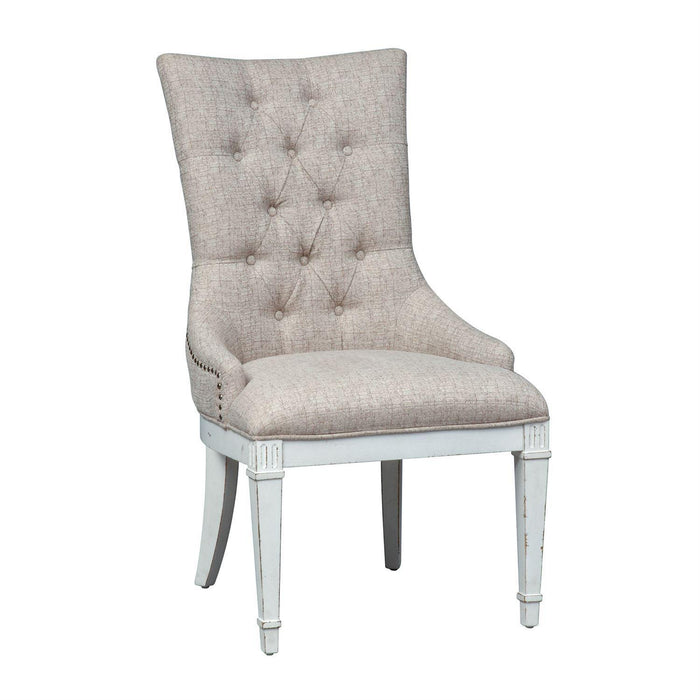 Liberty Furniture Abbey Park Hostess Chair in Antique White (Set of 2)