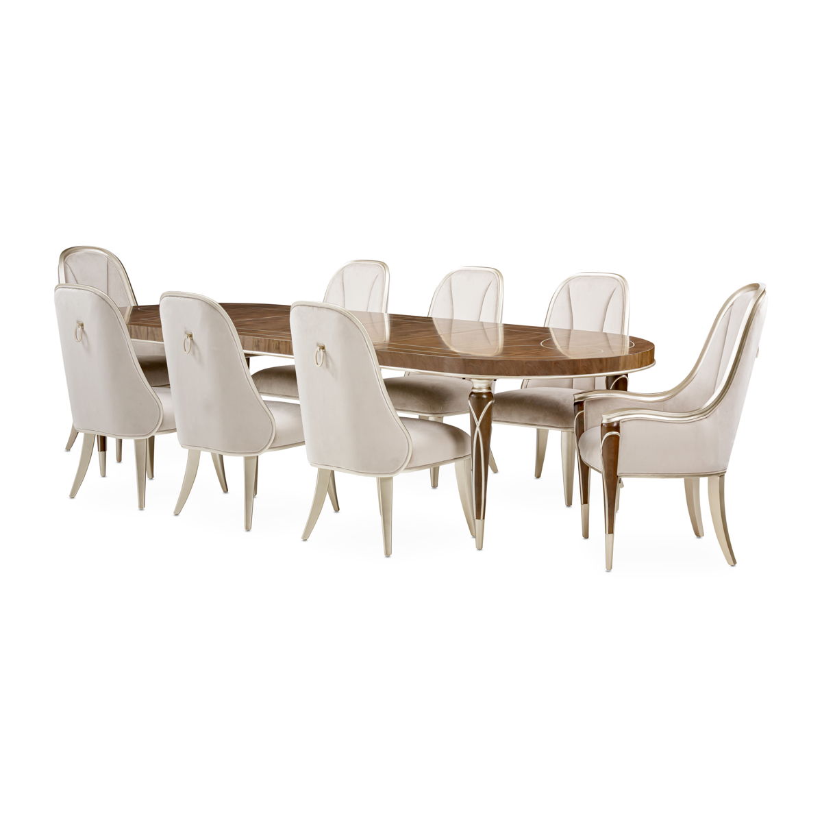Villa Cherie - Oval Dining Table - Hazelnut