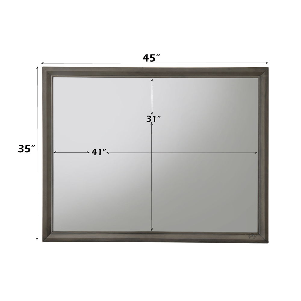 Carine II - Mirror - Gray