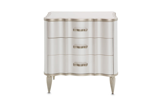 London Place - Nightstand - Creamy Pearl
