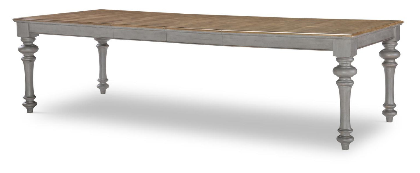 Kingston - Leg Table - Sandalwood Brown / Tweed Gray