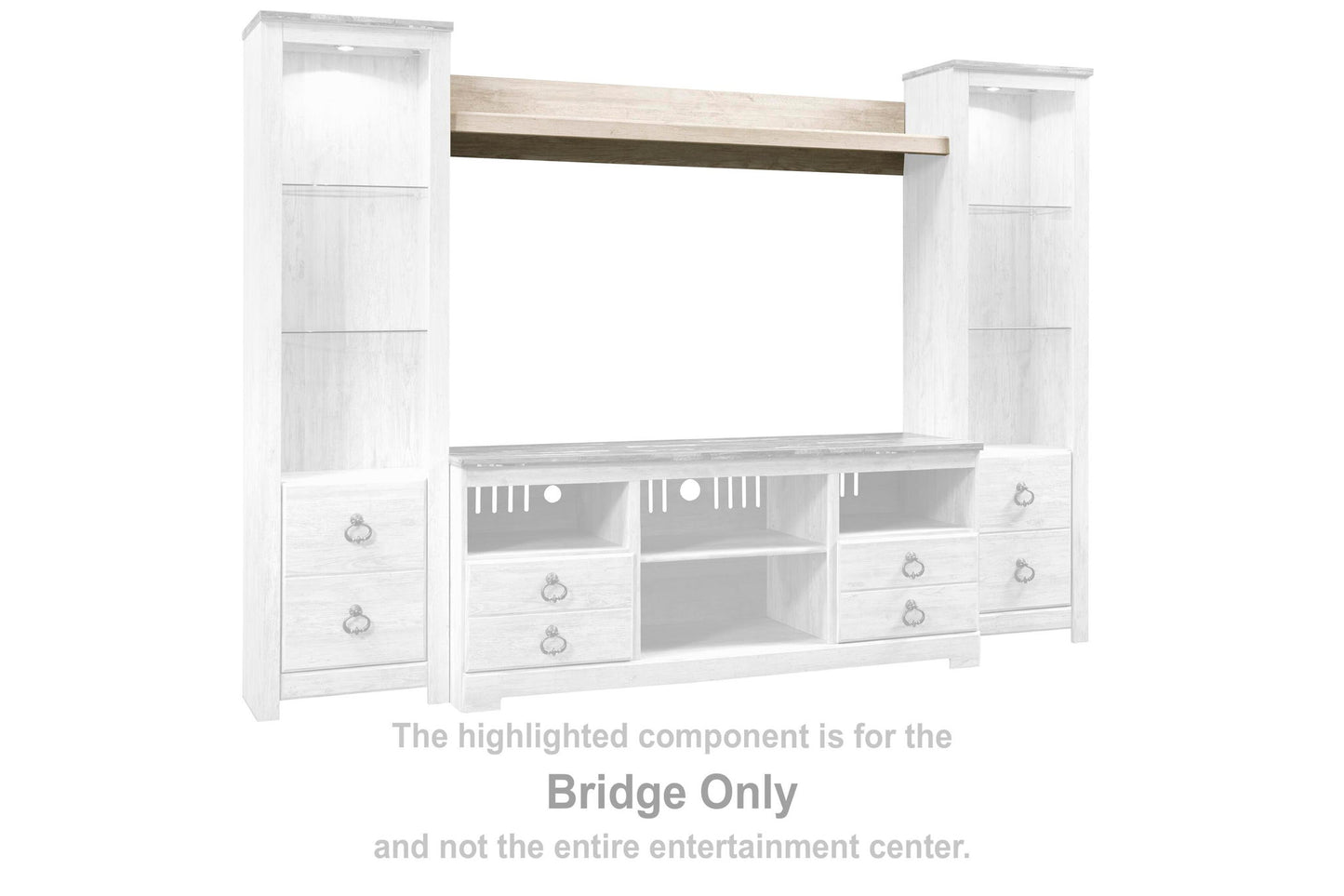 Willowton - Bridge 63.39” - Whitewash
