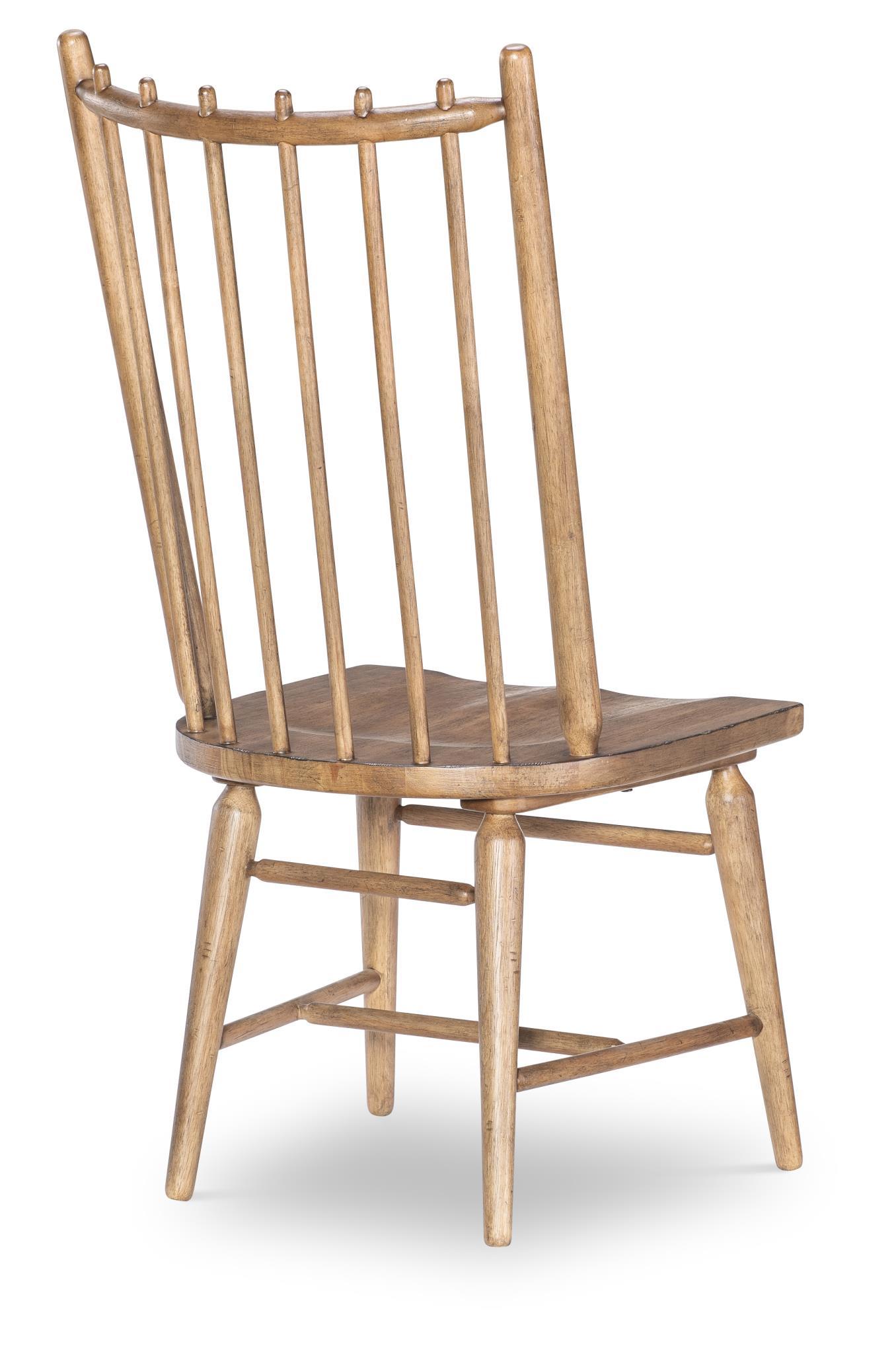 Vintage Market - Spindle Back Side Chair - Barnwood Oak