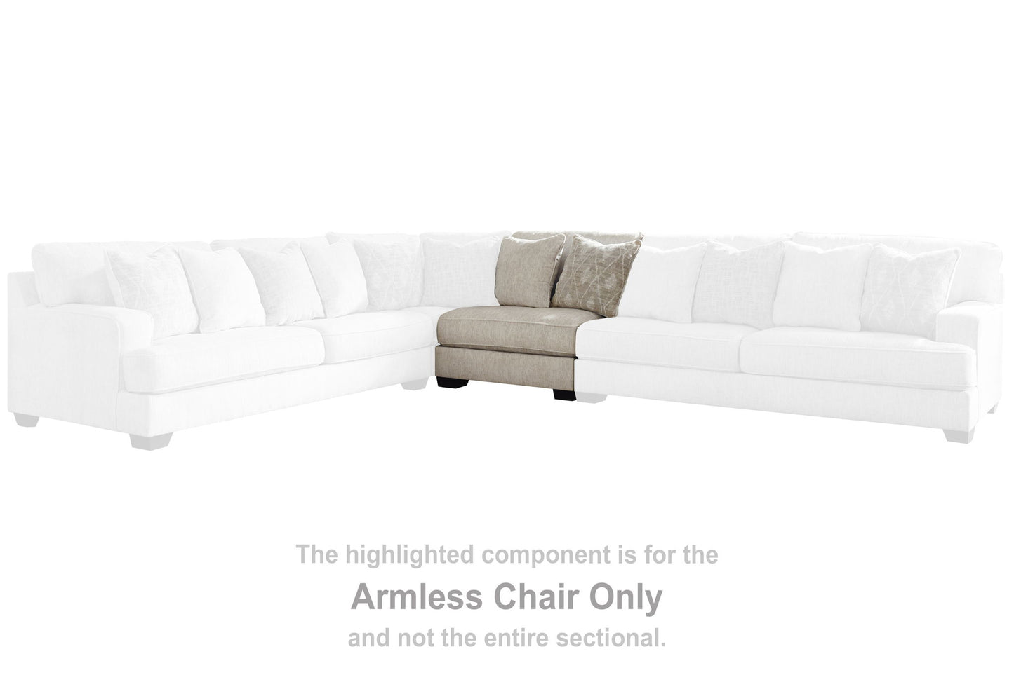 Rawcliffe - Armless Chair - Parchment