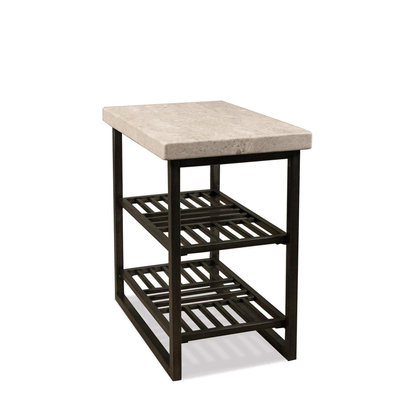 Capri - Chairside Table - Alabaster Travertine