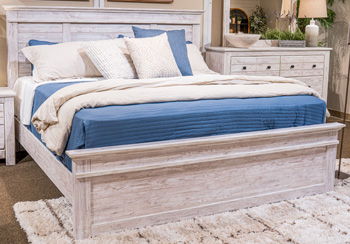 Makidern - King Panel Rails - Whitewash