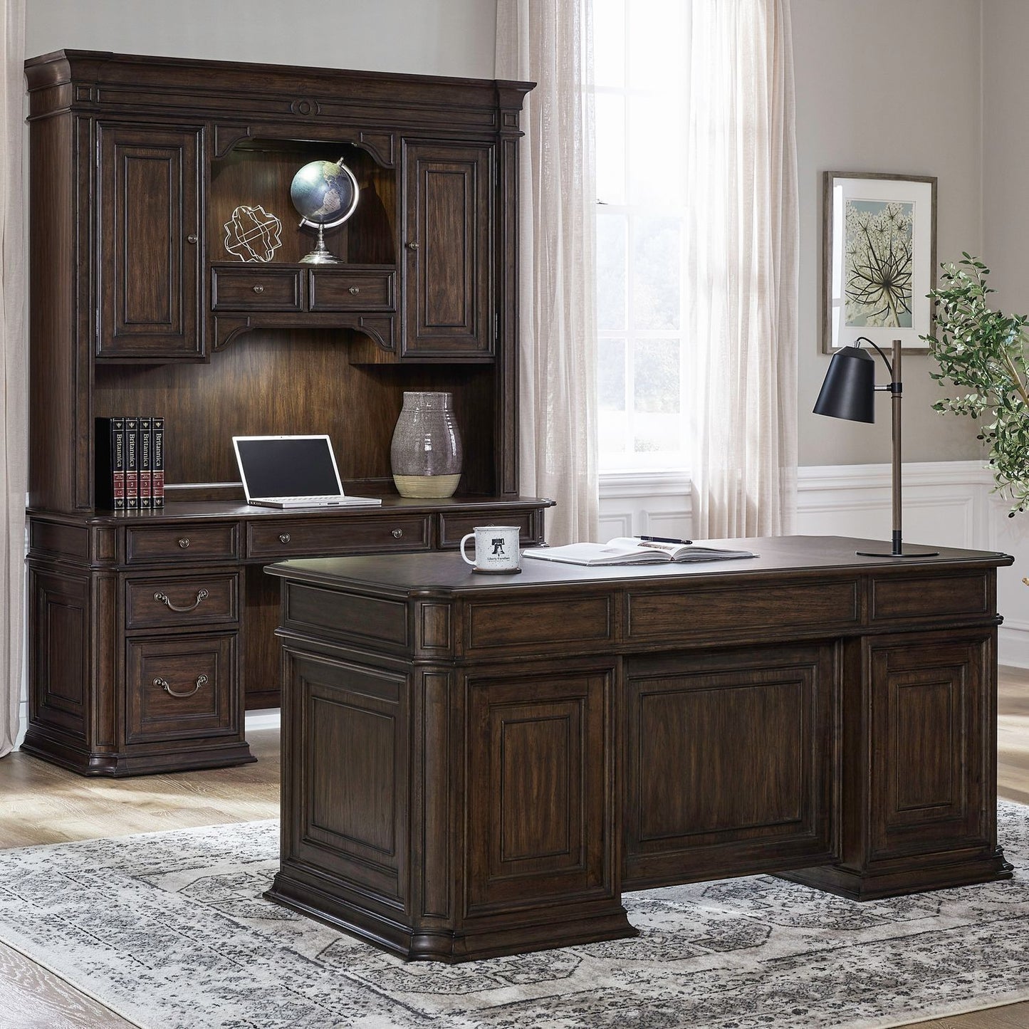 Providence Park - 5 Piece Jr Executive Set - Chateau Brown