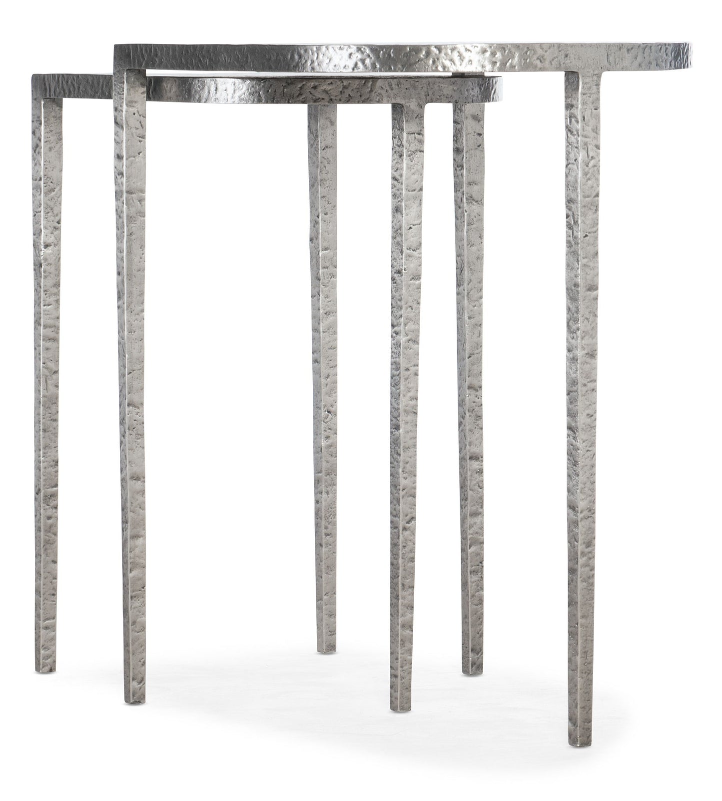 Chapman - Metal Nesting Tables - Pearl Silver