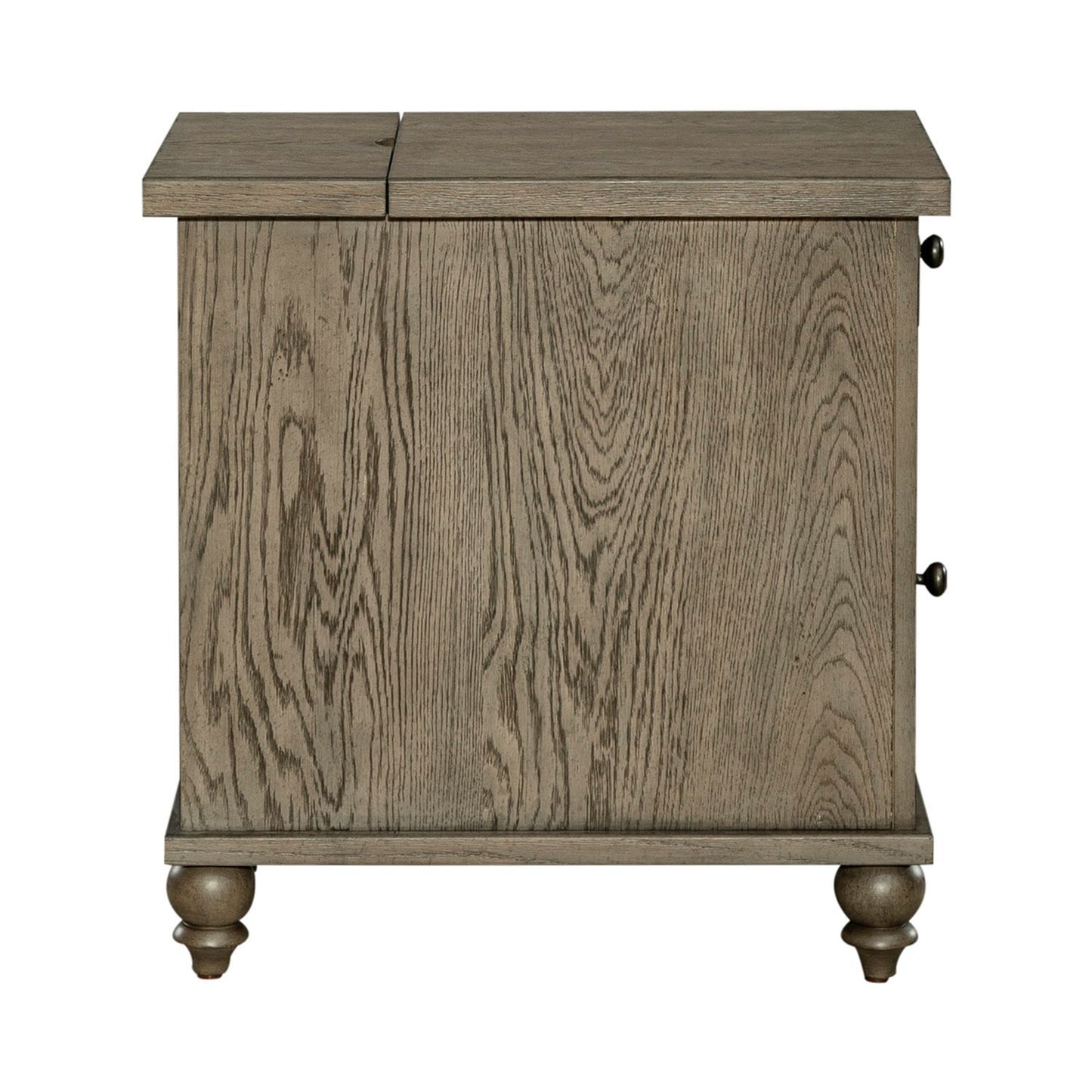 Americana Farmhouse - Chair Side Table - Dusty Taupe