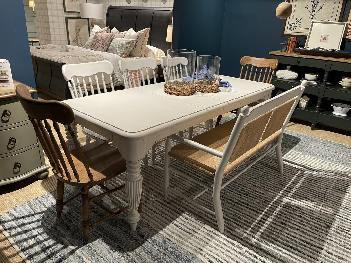 Vintage Market - Turned Spindle Side Chair - Picket Fence
