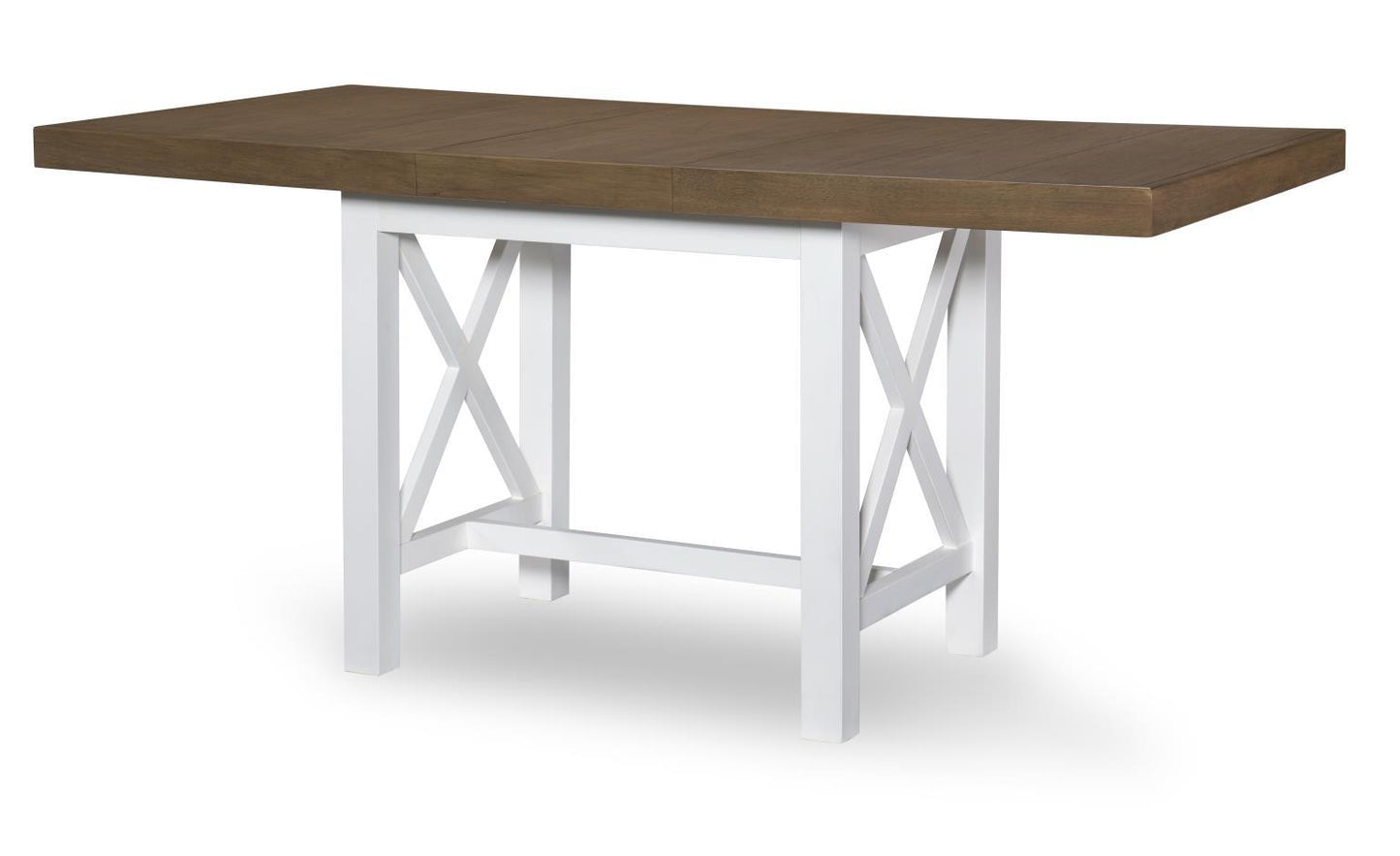 Beckett - Counter Height Table - Natural White With Dark Oak