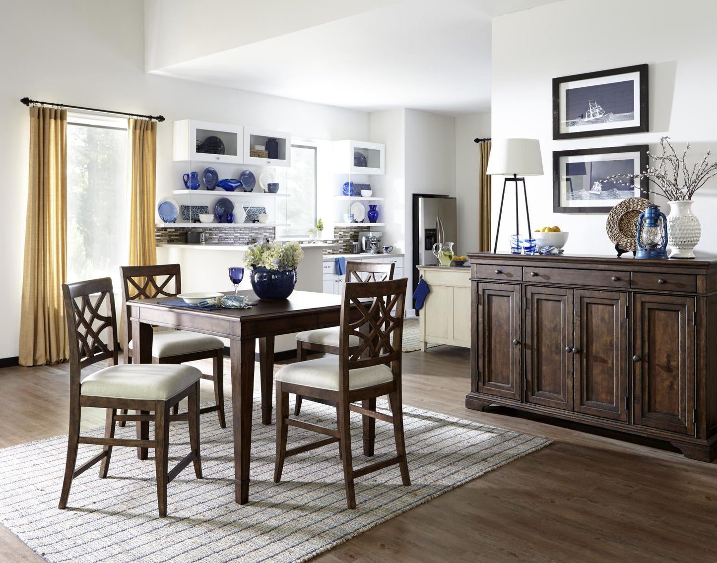 Trisha Yearwood Home - Counter Height Chair - Coffee