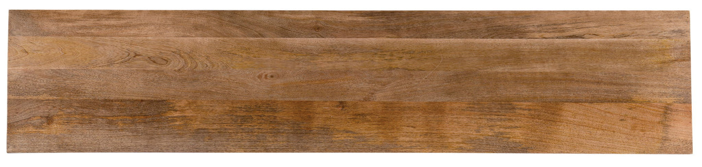 Swirl Door Entertainment Console - Light Brown / Dark Brown