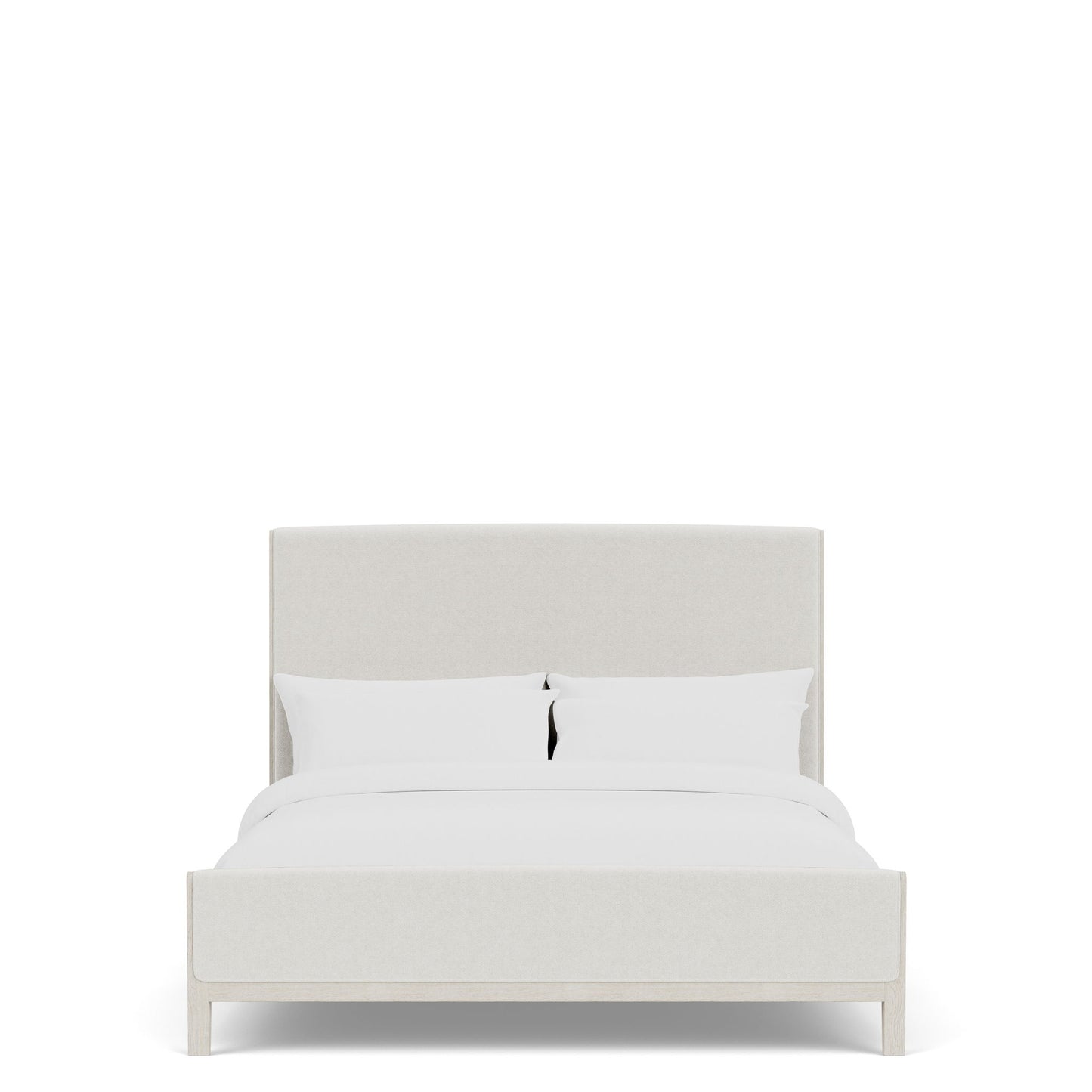 Carmella - King Upholstered Bed - Pebble Oak