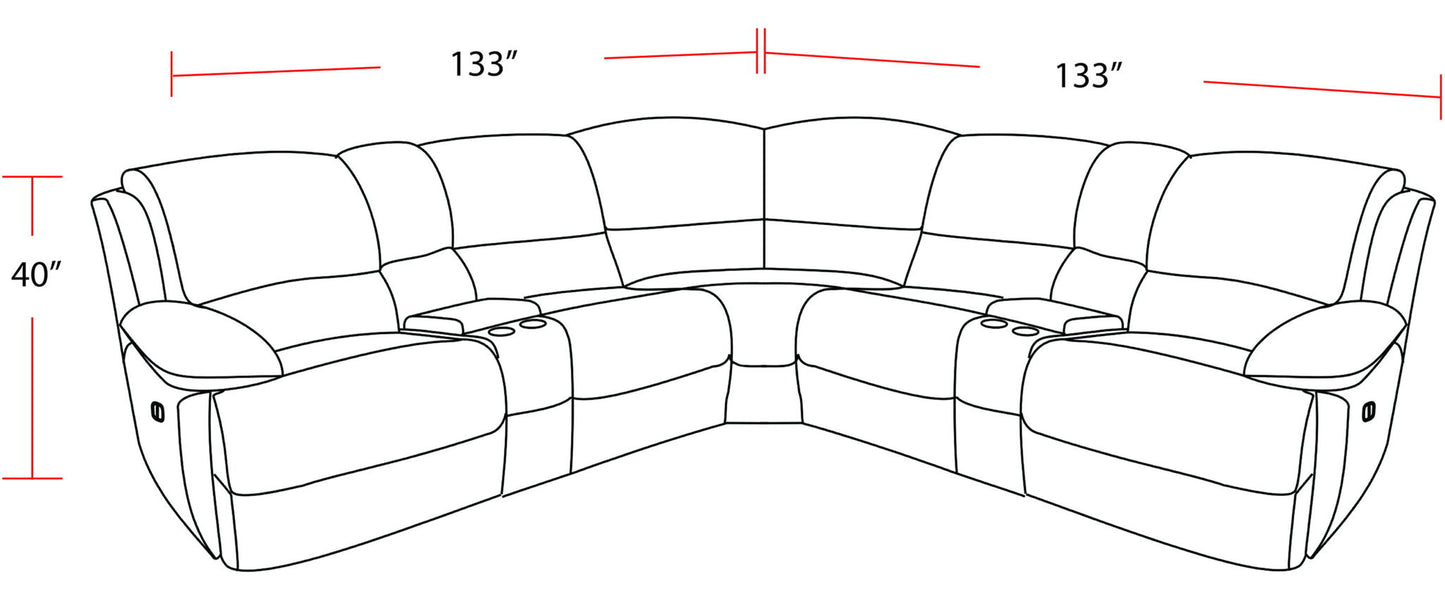 Spartacus - Power Reclining Sectional