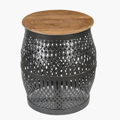 Shadow View - Accent End Table - Black