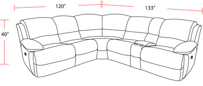Spartacus - Power Reclining Sectional