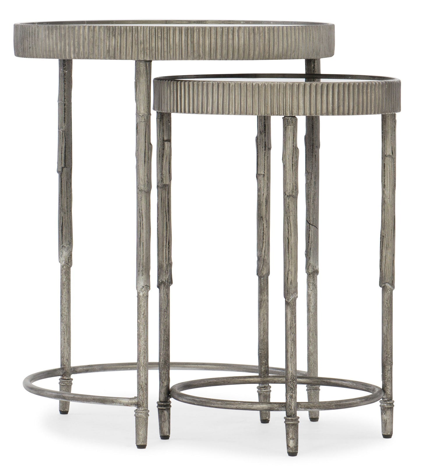 Melange - Accent Nesting Tables - Pearl Silver