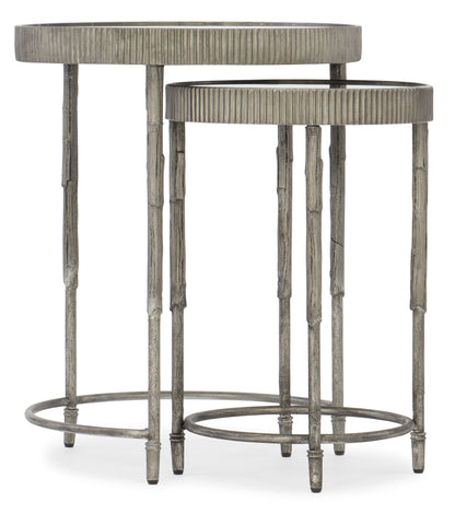Melange - Accent Nesting Tables - Pearl Silver