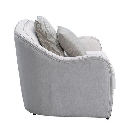 Mahler - Loveseat With 4 Pillows - Beige Linen