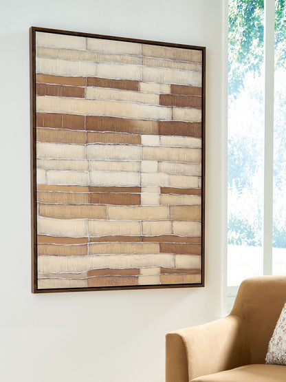 Kalanmore - Wall Art - Brown / Tan / White