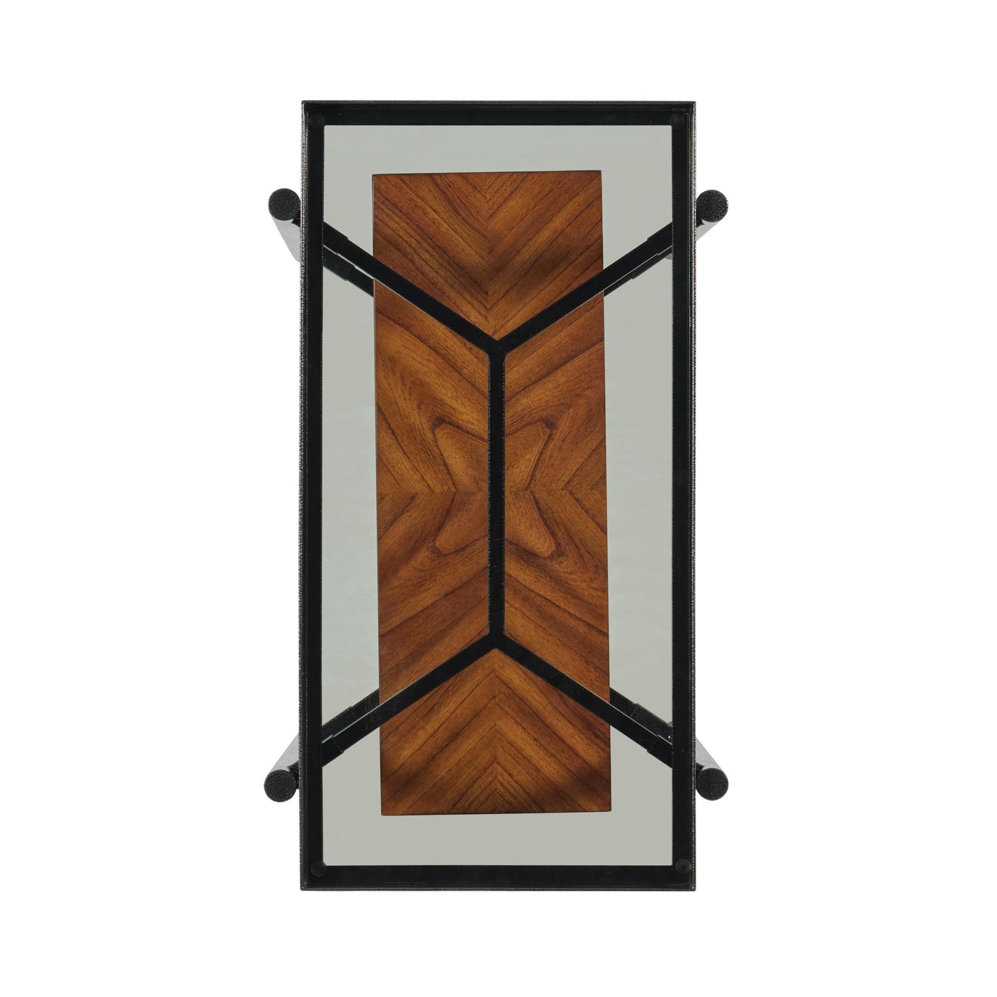 Lennox - Rectangular Chairside Table - Rosewood