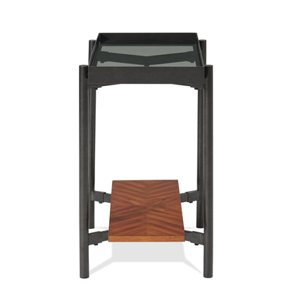Lennox - Rectangular Chairside Table - Rosewood