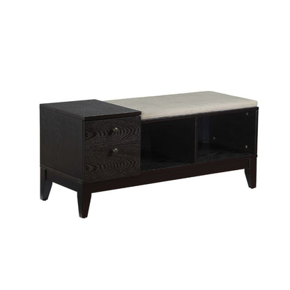 Boyet - Bench - Cream Fabric & Black